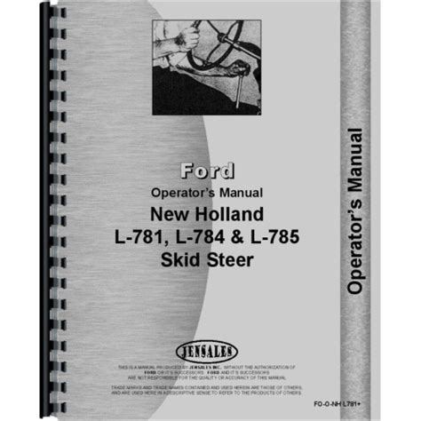 new holland skid steer manual download|jensales l781 manual.